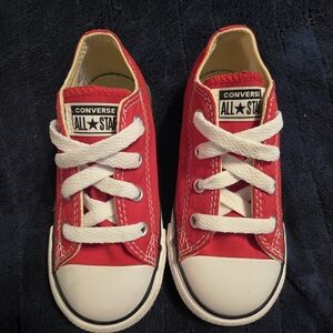 Converse Kids Red All Star Sneakers Size 8c